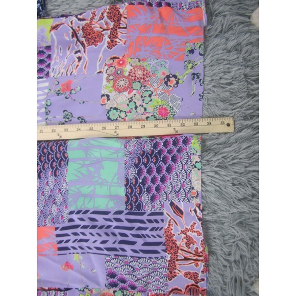 Alice & Trixie Kimono Open Front Top Womens Medium Patchwork Colorful Silk USA - Picture 9 of 11